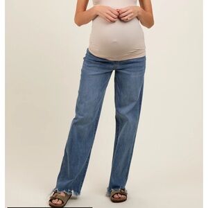 Pink blush Wide leg jeans
